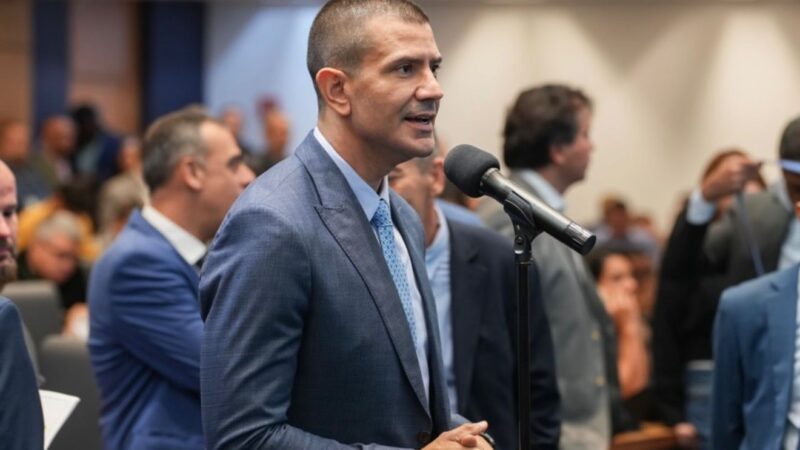 Deputado Douglas Ruas é eleito como novo presidente da Alerj.