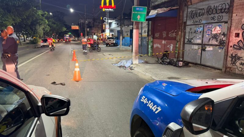 Tragédia na Alameda São Boaventura: motociclista morre após perder o controle e bater em poste