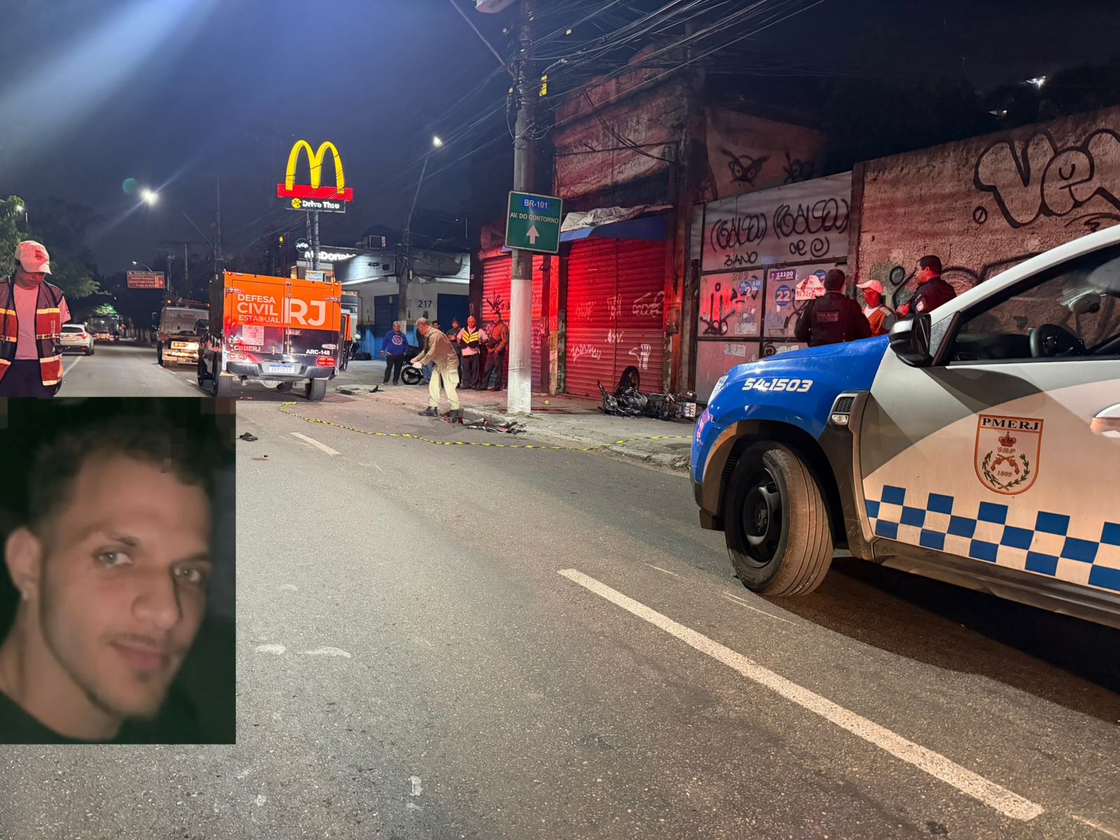 Identificados jovens do gravíssimo acidente na Alameda São Boaventura, na noite desta segunda-feira