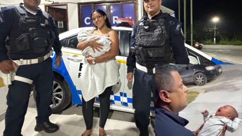 Entre a vida e o silêncio: bebê de 2 meses é salva por policiais do CPTran após se engasgar em rodovia