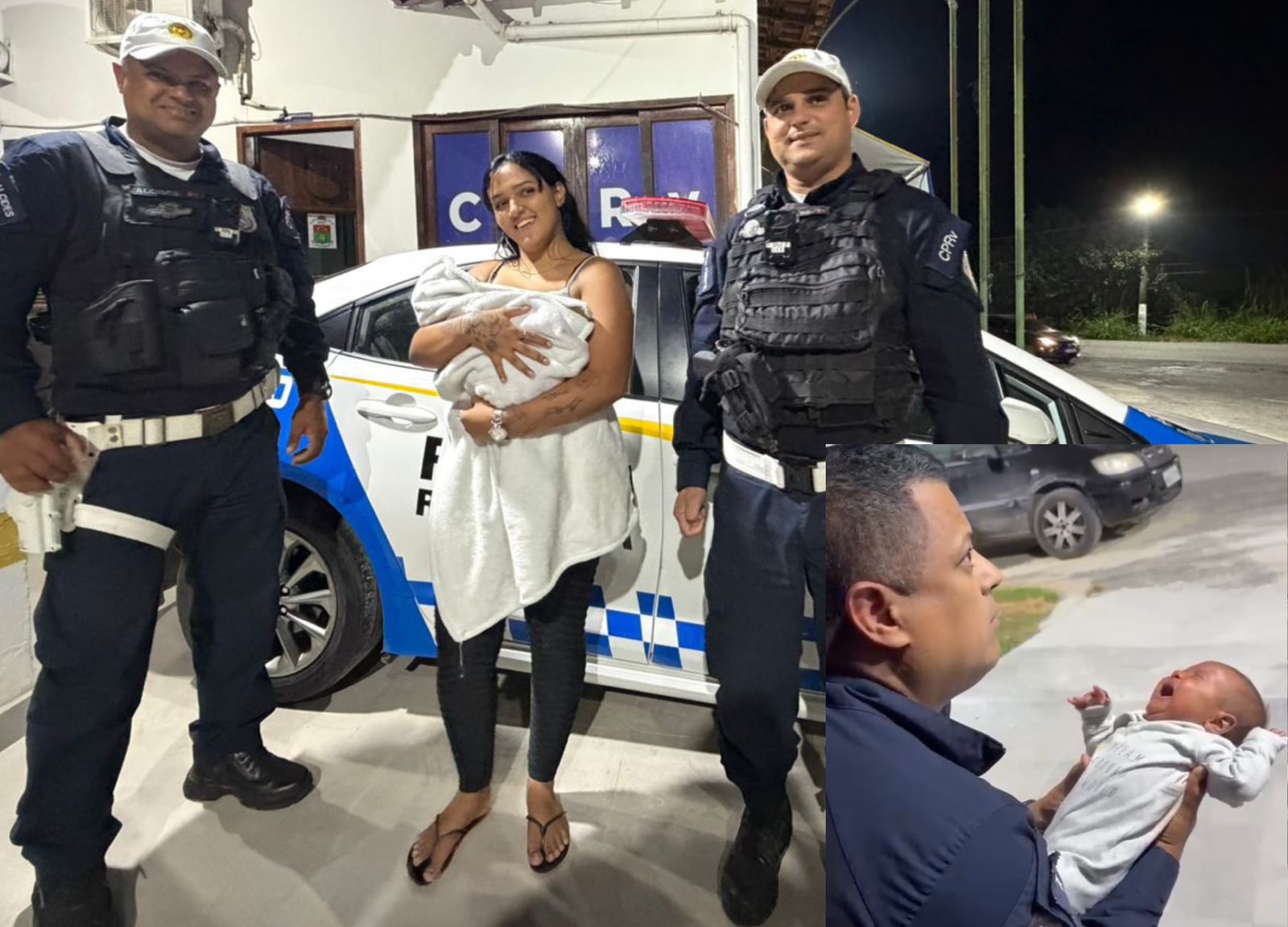 Entre a vida e o silêncio: bebê de 2 meses é salva por policiais do CPTran após se engasgar em rodovia