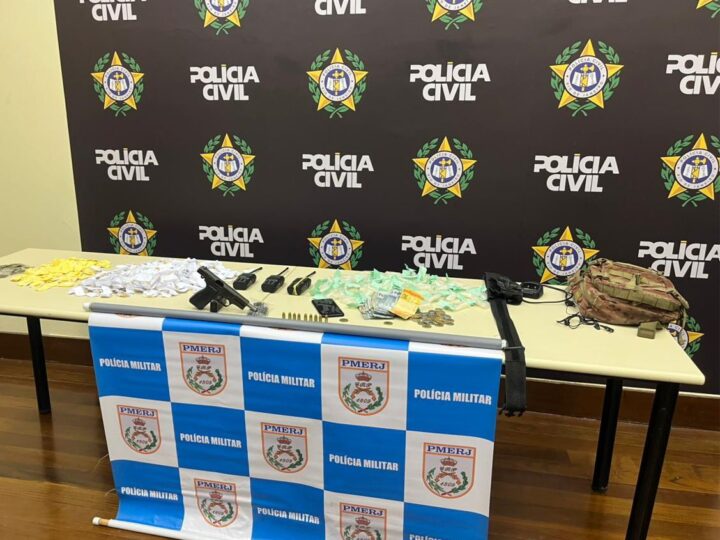 NITERÓI: Operação conjunta prende suspeito e apreende menor por tráfico e arma na Comunidade do Sabão