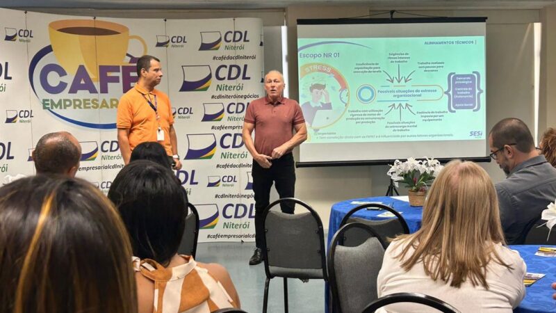 NR-1 é destaque em Café Empresarial da CDL Niterói e reforça importância da gestão de riscos nas empresas