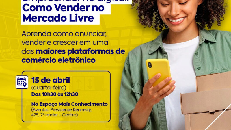 São Gonçalo inscreve para palestra sobre empreendimento digital e vendas online 