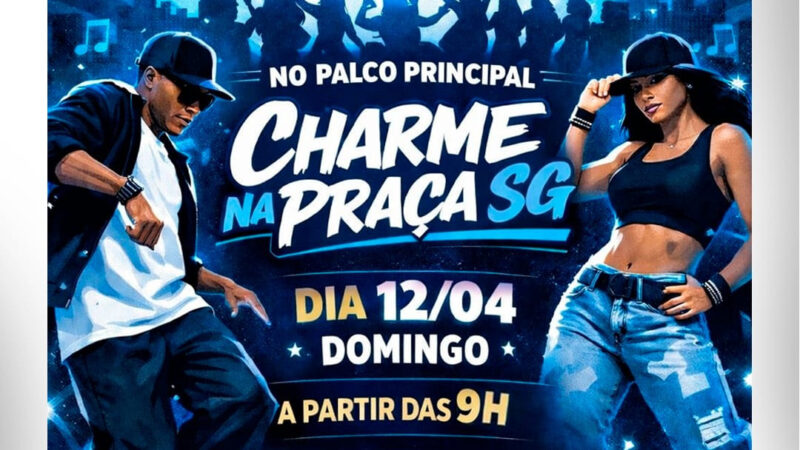 “Charme na Praça SG” acontece neste domingo (12) no Parque RJ Nosso Sonho