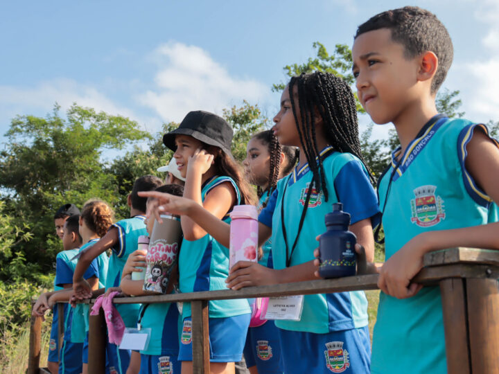 Alunos de escola municipal do bairro Almerinda aprendem sobre fauna e flora com projeto Estudo Vivo