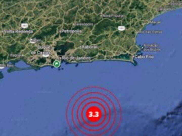 Tremor de magnitude 3,3 é registrado no litoral de Maricá