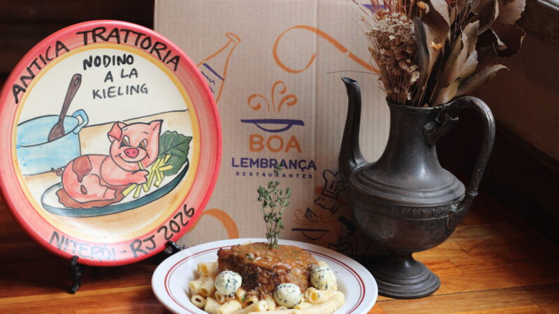 Chef Bruno Marasco lança prato inédito da Boa Lembrança na Antica Trattoria, em Niterói