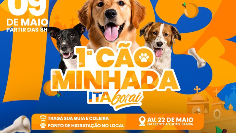 Itaboraí 193 anos: 1ª Cãominhada da cidade acontece neste sábado (09/05) na Avenida 22 de Maio