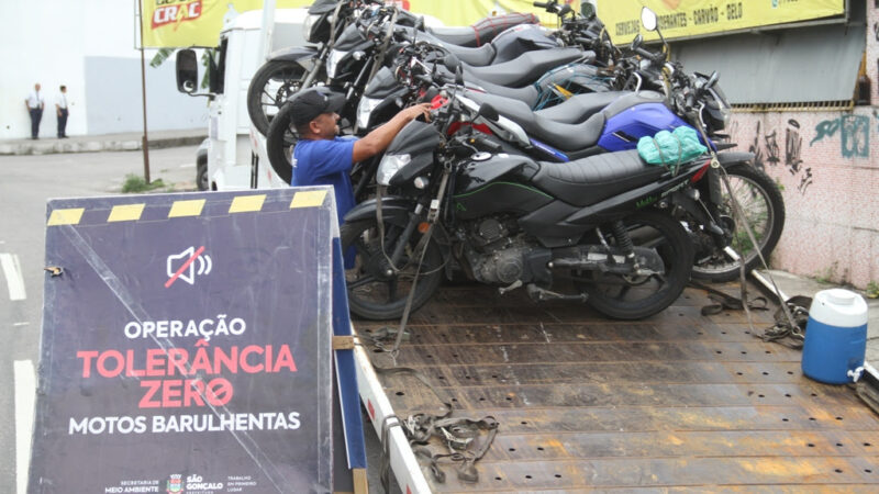 Tolerância Zero aborda cerca de 600 motocicletas nesta semana em São Gonçalo