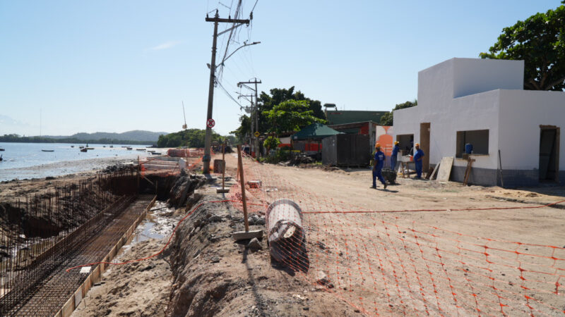 Obras na Praia das Pedrinhas estão 60% concluídas