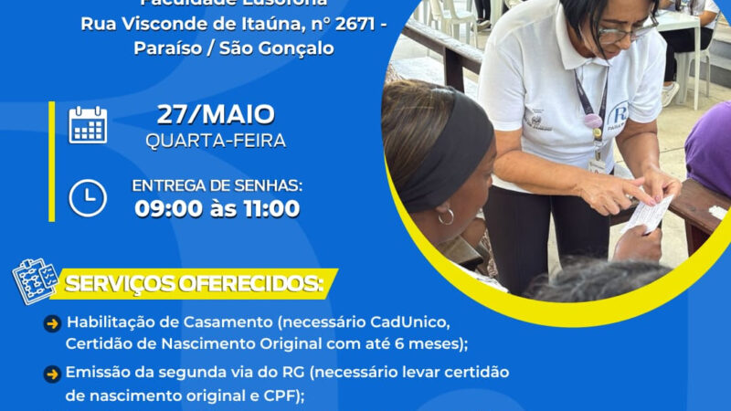 São Gonçalo vai receber ação social do governo estadual