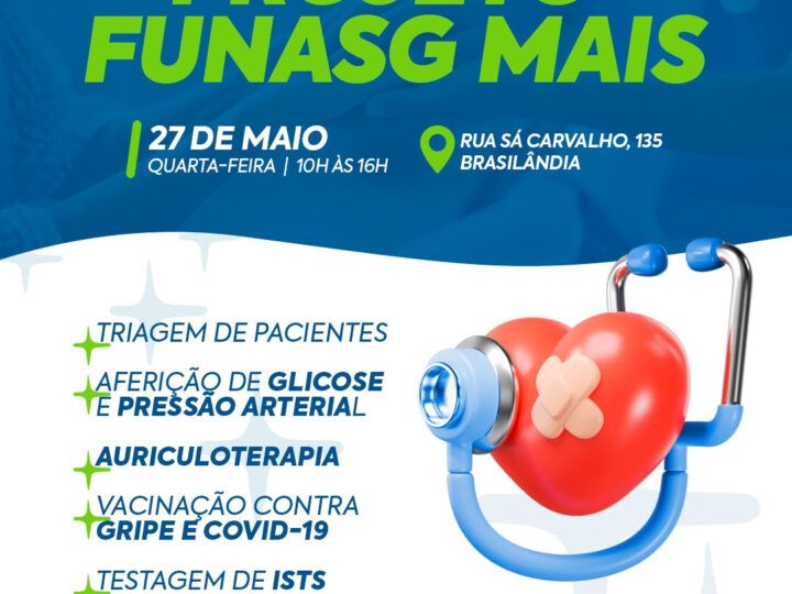 Nova edição do Funasg Mais acontece na próxima quarta-feira