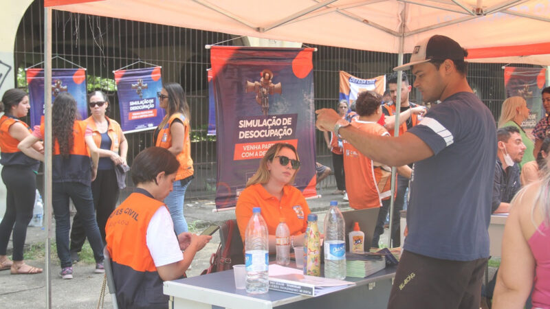 Defesa Civil realiza exercício simulado de desocupação no Novo México