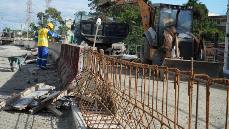 Parte de ciclovia do MUVI no trecho 5, no Alcântara, é concretada