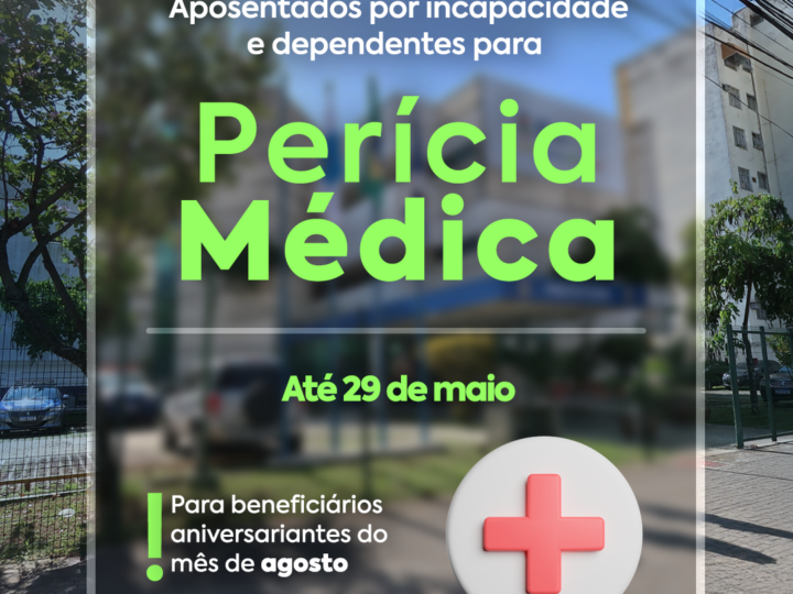 SG-PREVI convoca para revisão e perícia segurados que fazem aniversário em agosto