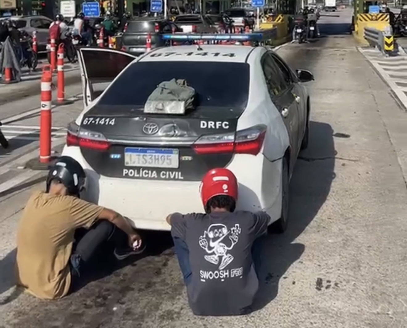 DRFC intercepta traficantes na Ponte Rio-Niterói e impede carregamento de maconha que seguiria para Maricá