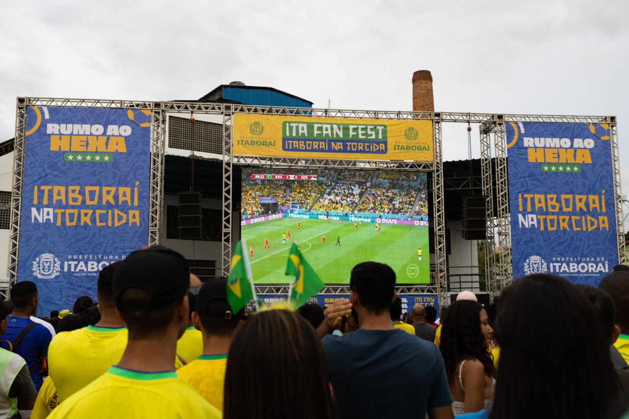 Ita Fan Fest vai reunir torcedores para acompanhar jogo do Brasil em Itaboraí
