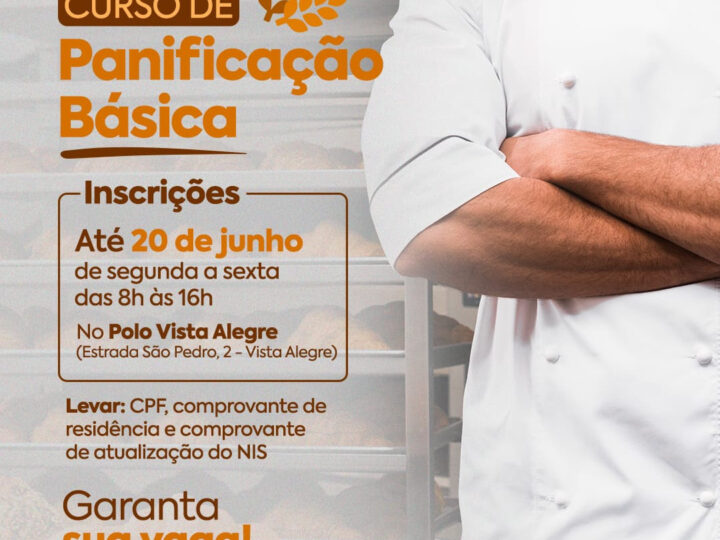 São Gonçalo abre inscrições para mais uma turma de Panificação Básica