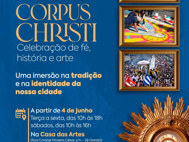 Exposição celebra a fé, a história e a arte do Corpus Christi em São Gonçalo