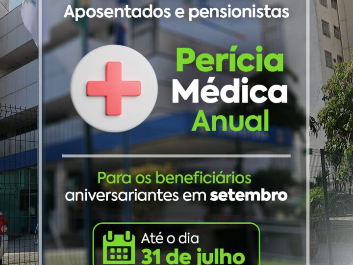 SG-PREVI convoca para perícia médica segurados que fazem aniversário em setembro