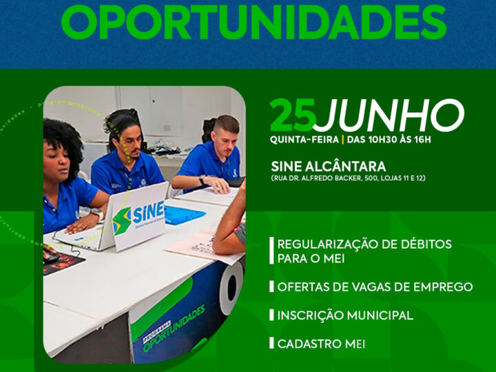 São Gonçalo vai realizar mais uma edição do Oportunidades nesta quinta-feira 