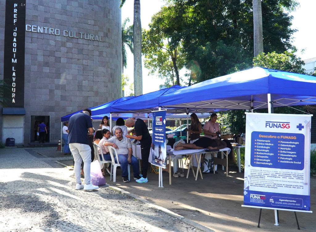 Funasg Mais leva serviços de saúde aos servidores no Centro Cultural Joaquim Lavoura