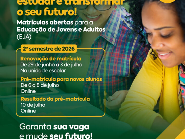 São Gonçalo abre matrícula e renovação para alunos do EJA