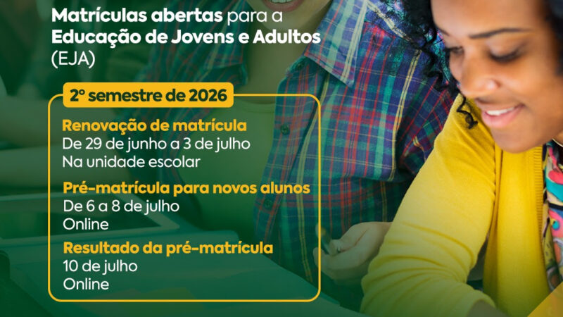 São Gonçalo abre matrícula e renovação para alunos do EJA