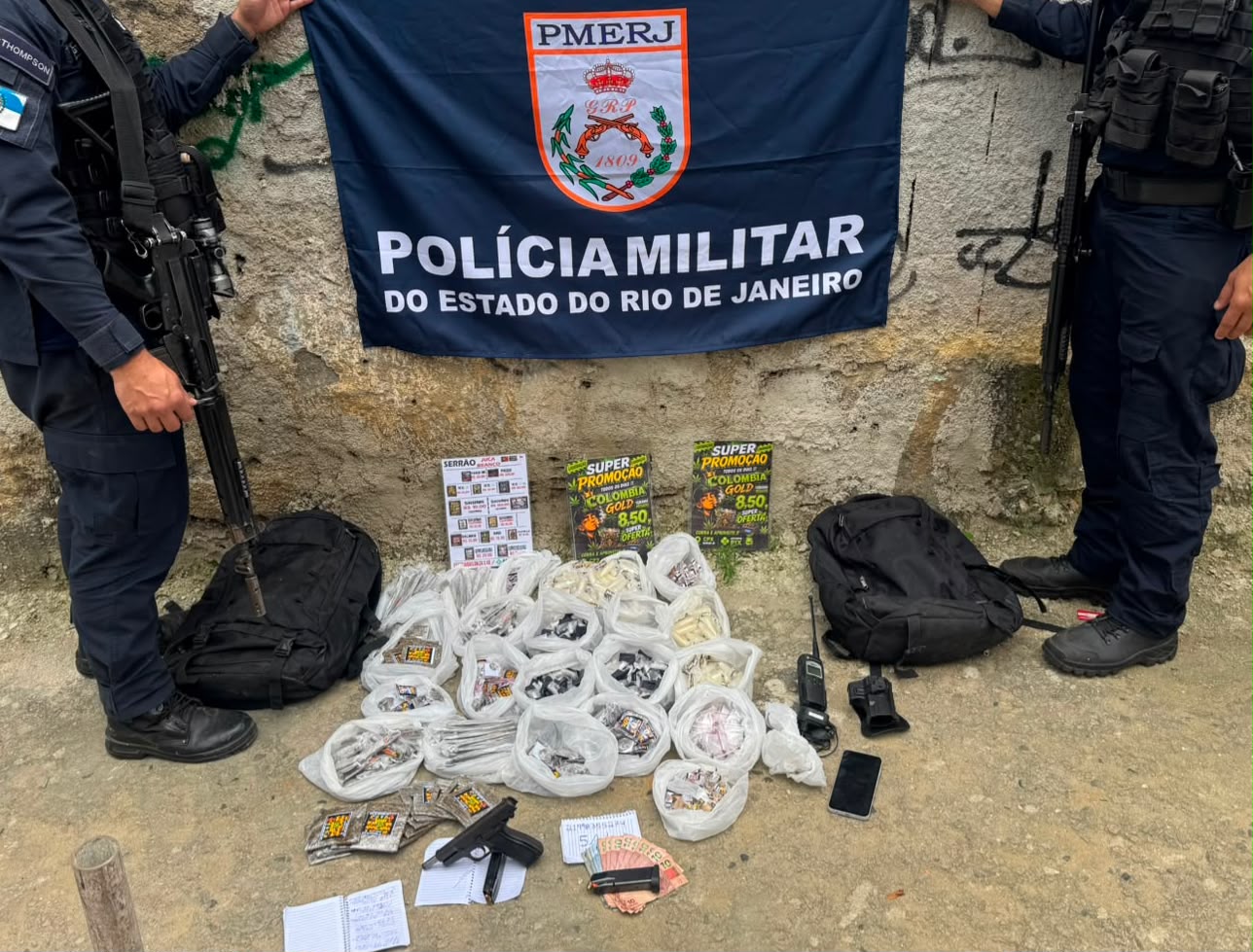 PATAMOs da 3ª, 4ª e 5ª companhias fazem apreensão de drogas em São Lourenço, no Fonseca