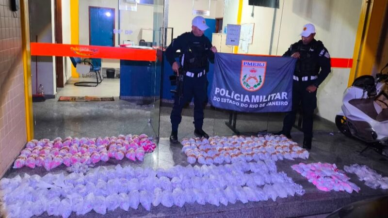 BPRV apreende mais de 11 kg de cocaína e 89g de crack após fuga que terminou em acidente fatal em Piraí