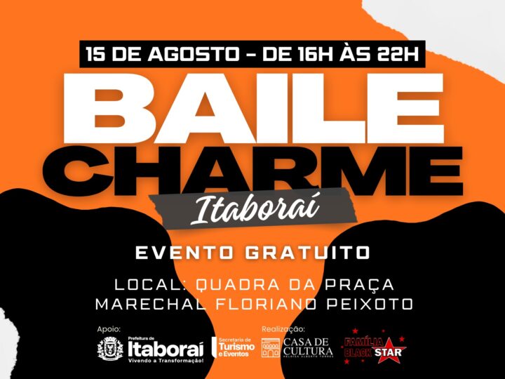 Baile Charme movimenta o Centro de Itaboraí com música, dança e cultura neste sábado (15/08)