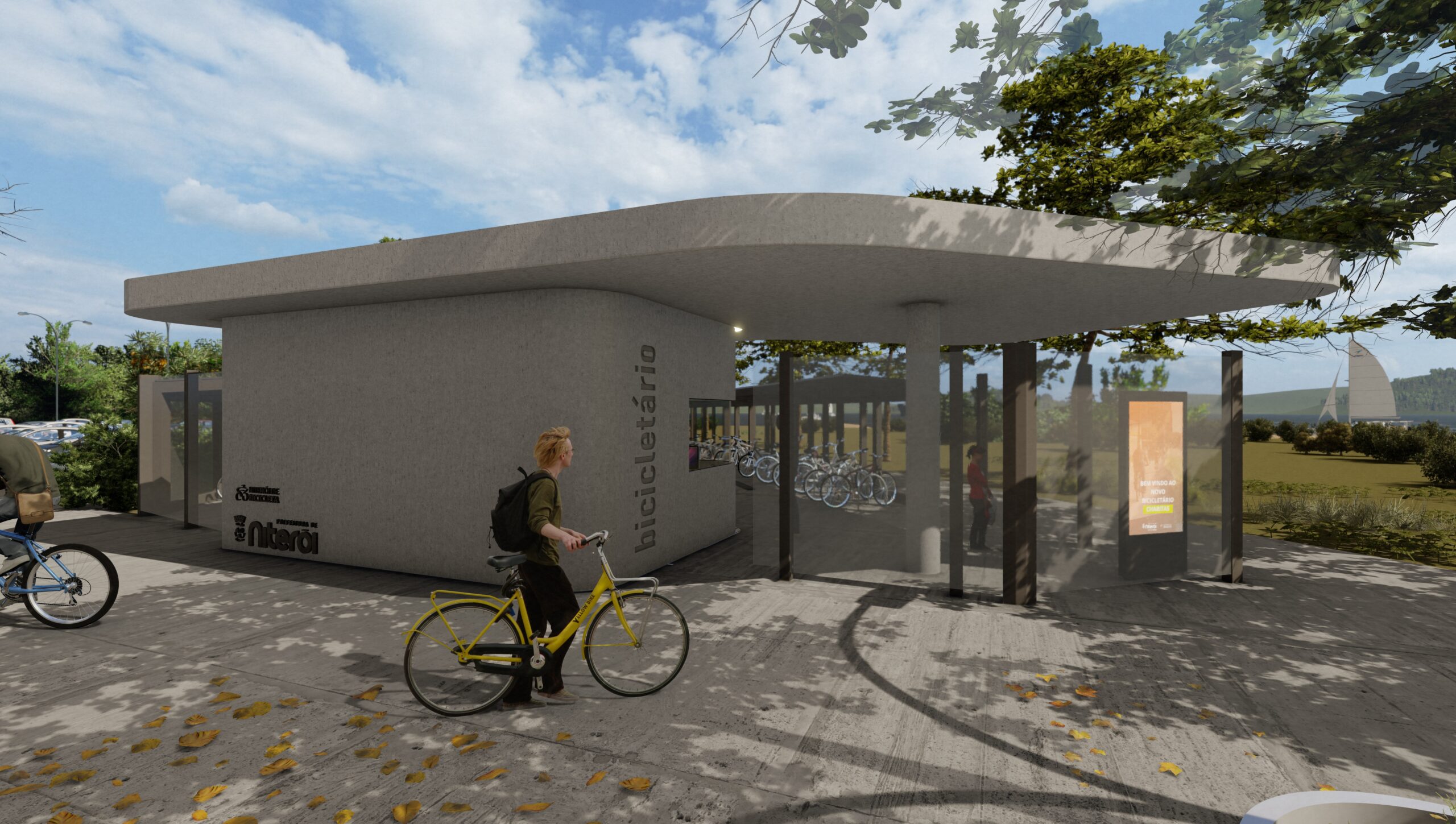 Equipamento, na Estação do Catamarã, amplia integração entre a bicicleta e o transporte hidroviário em Niterói