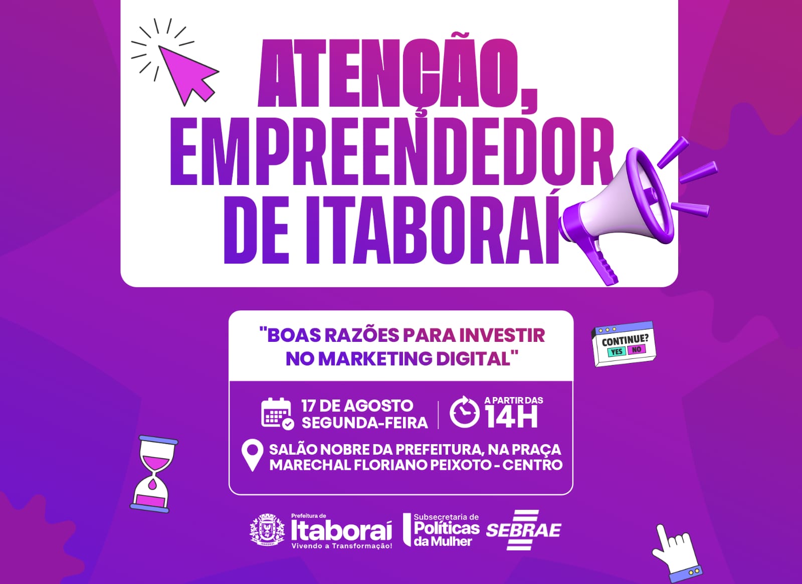 Itaboraí promove palestra sobre marketing digital para empreendedoras