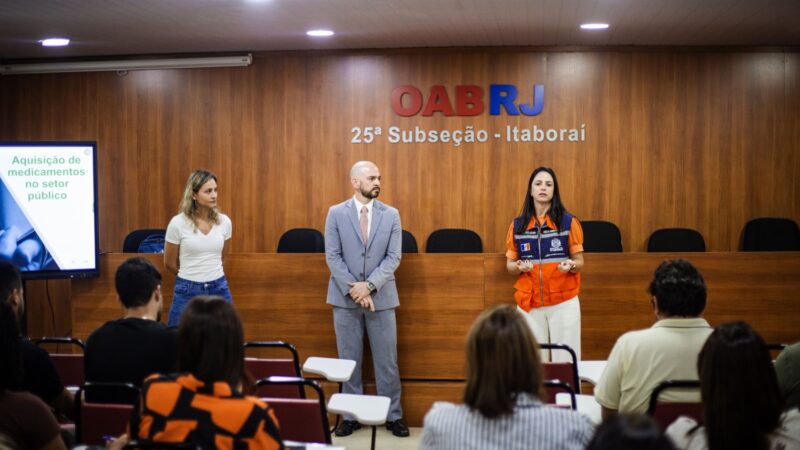 Itaboraí recebe curso do TCE-RJ sobre aquisição de medicamentos no setor público