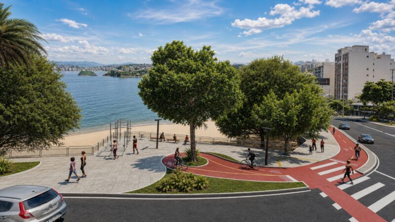 Orla de Icaraí será revitalizada com nova ciclovia, calçadão ampliado, banheiros e quiosques modernos e padronizados
