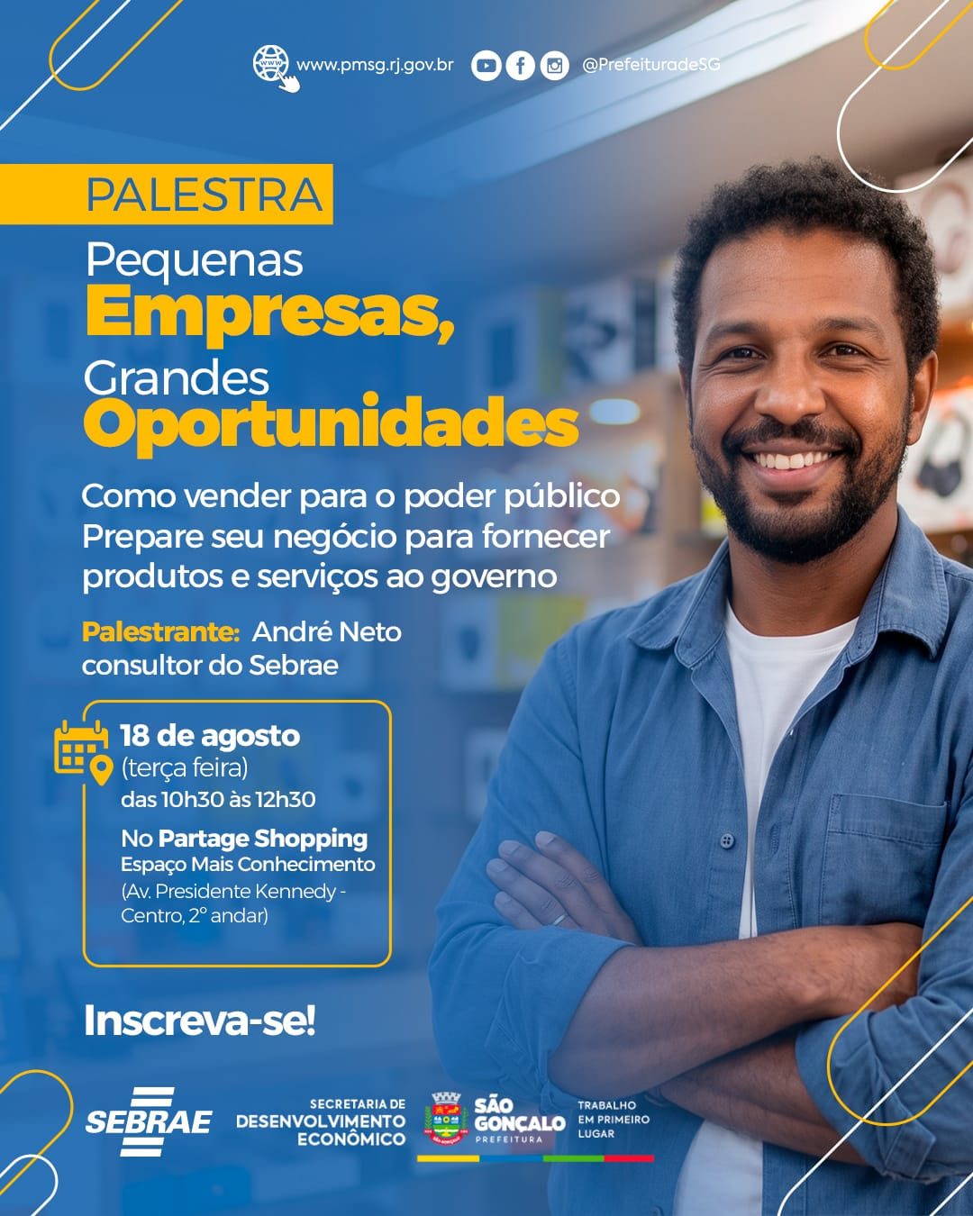 São Gonçalo inscreve para palestra com foco em vendas para microoemprendedores