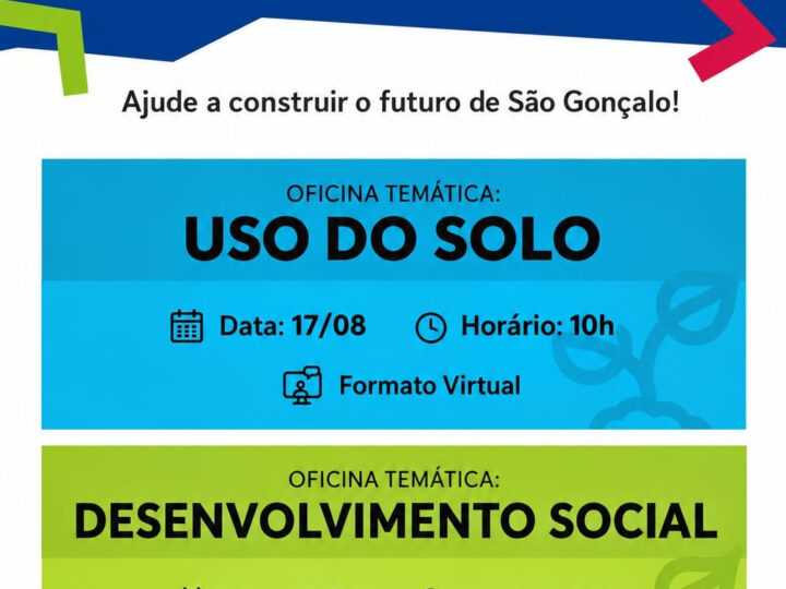 São Gonçalo promove nesta semana oficinas online para a revisão do Plano Diretor 