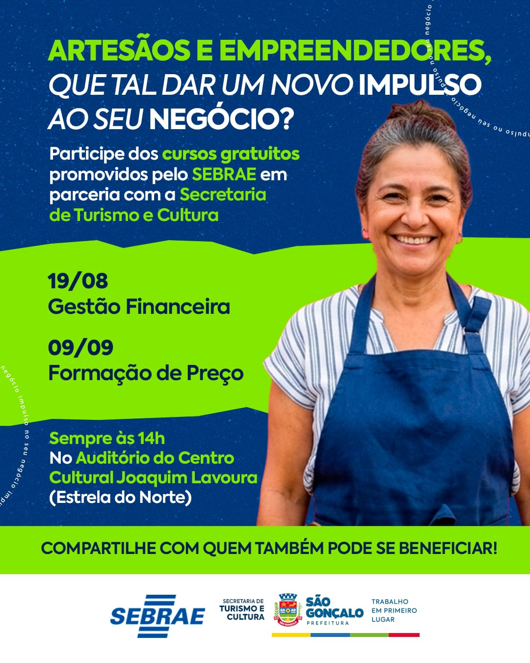 São Gonçalo segue em parceria com Sebrae oferecendo curso para empreendedores