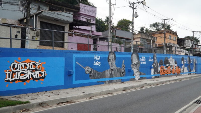 Cidade Ilustrada finaliza painel inspirado no histórico Palacete do Mimi