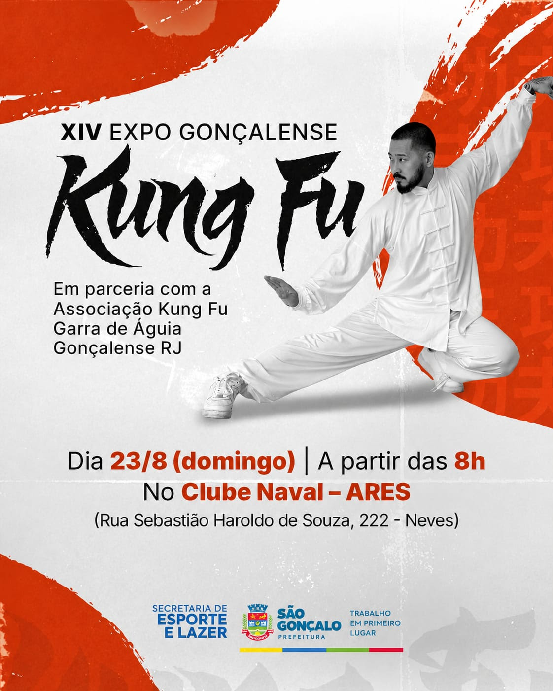 São Gonçalo sedia competição de Kung Fu no próximo domingo