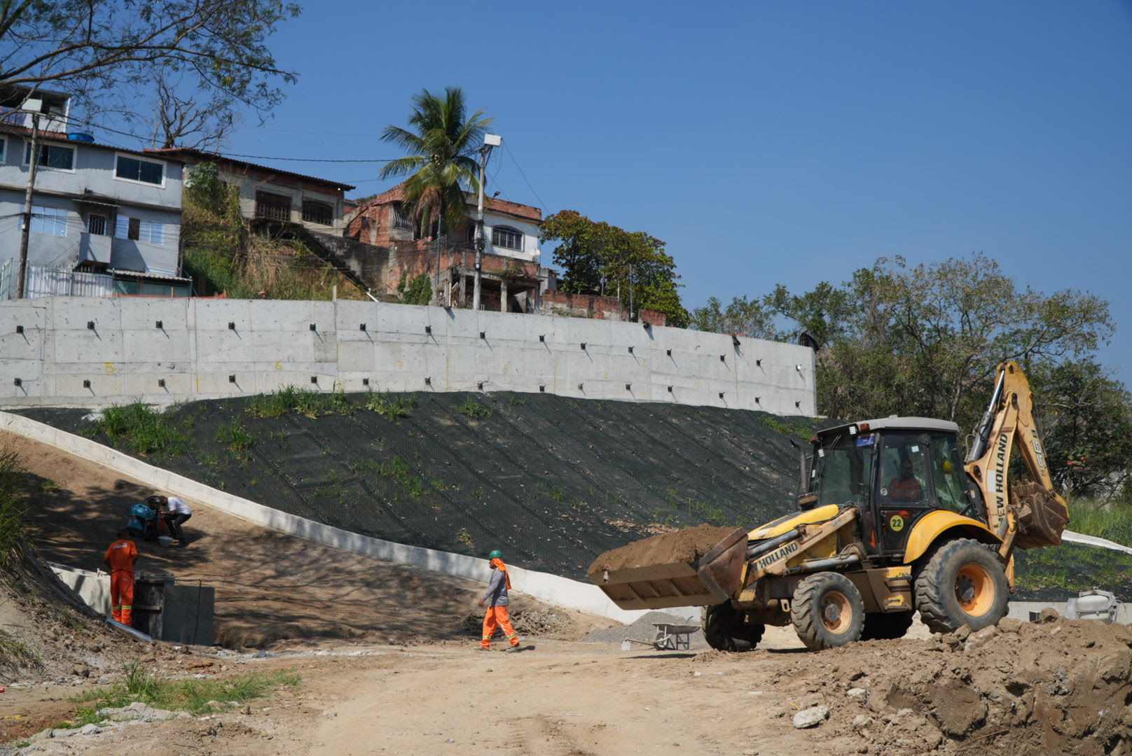 Obras de contenção de encosta no Lindo Parque entra na reta final