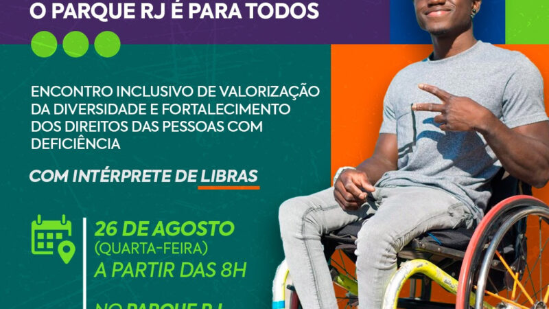 São Gonçalo vai promover evento inclusivo na próxima quarta-feira no Parque RJ Nosso Sonho
