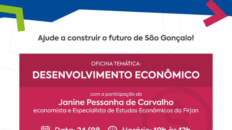 São Gonçalo promove mais uma oficina do Plano Diretor nesta segunda-feira (24)