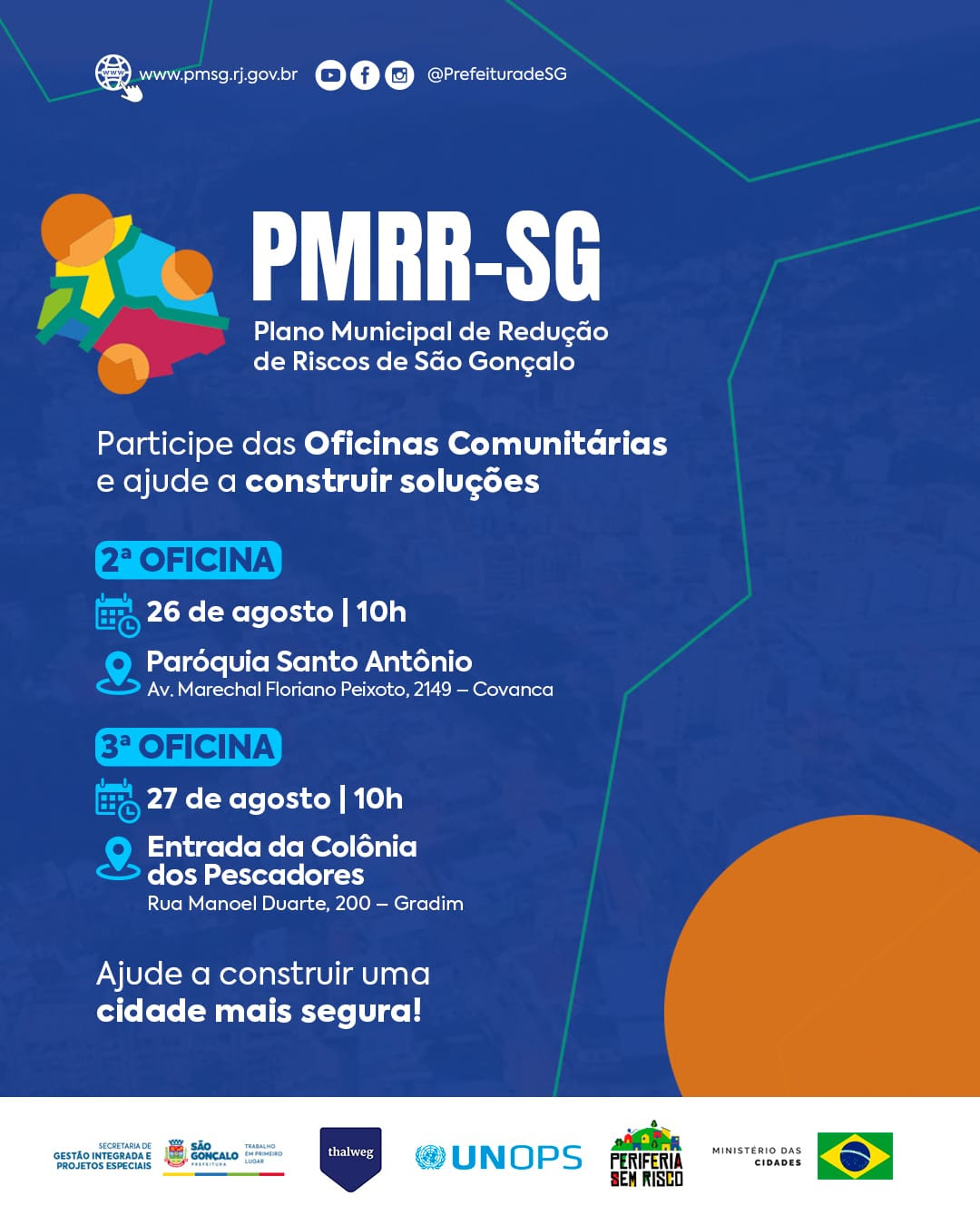 São Gonçalo realiza oficinas comunitárias para elaboração do Plano Municipal de Redução de Riscos