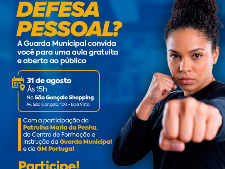 Guarda Municipal promoverá aula de defesa pessoal para mulheres em ação do Agosto Lilás