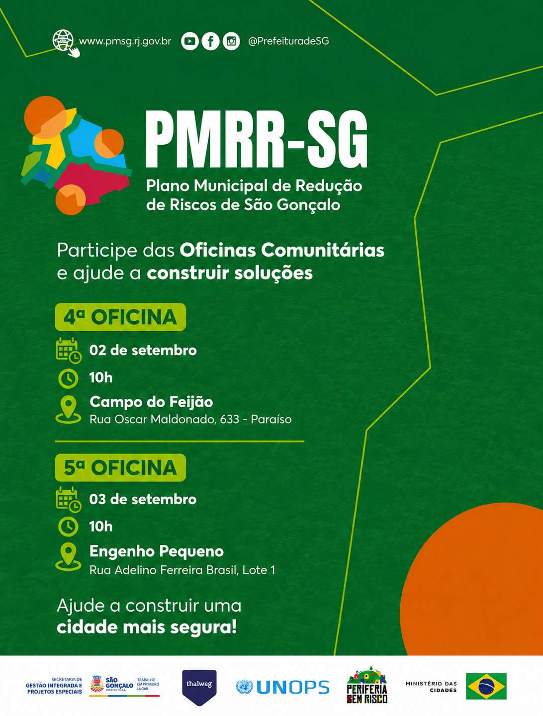 São Gonçalo promove novas oficinas para elaboração do Plano Municipal de Redução de Riscos