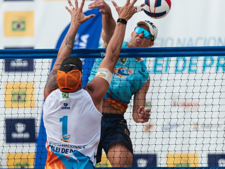 Campeão sul-americano e vice mundial de vôlei de praia, Márcio Gaudie sobe ao lugar mais alto do pódio no Desafio Nacional, em Icaraí