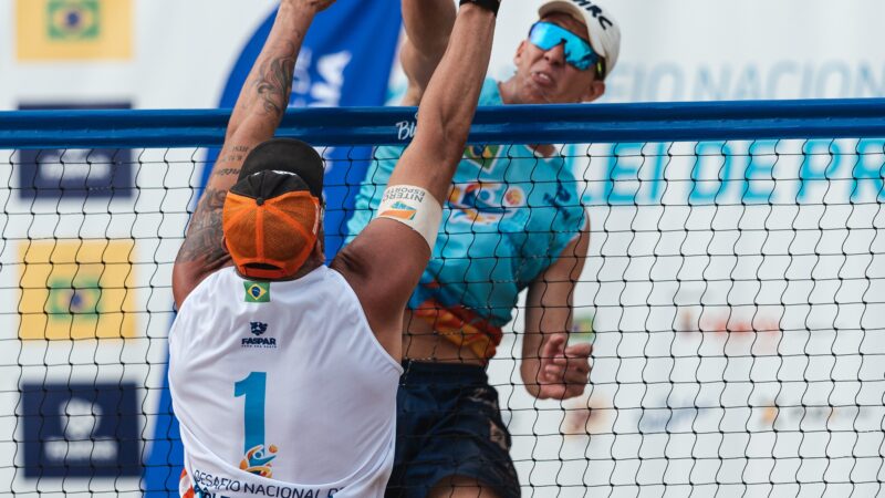 Campeão sul-americano e vice mundial de vôlei de praia, Márcio Gaudie sobe ao lugar mais alto do pódio no Desafio Nacional, em Icaraí