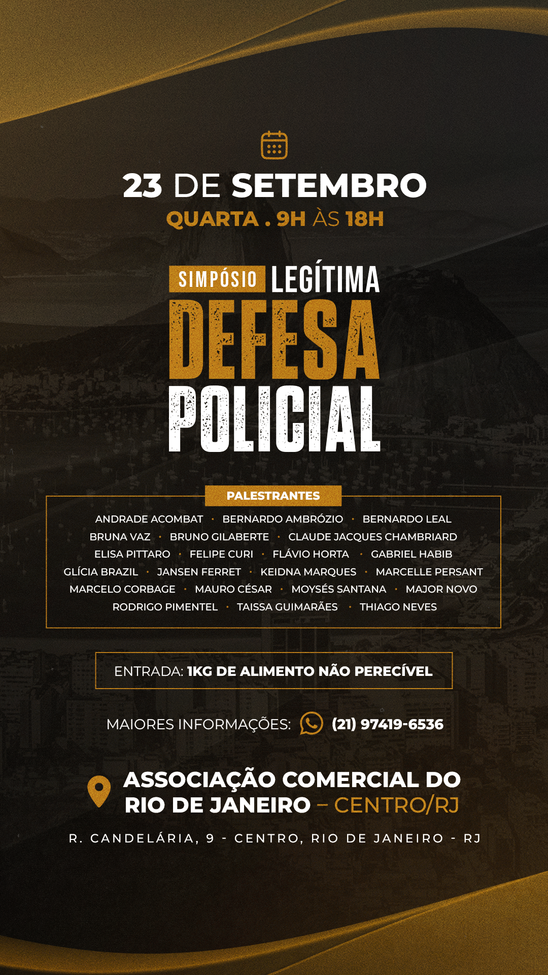 Evento reúne juristas e policiais para debater legítima defesa em operações